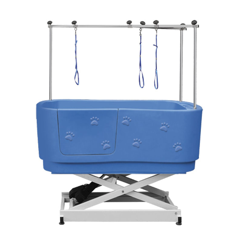 Elektrische blaue Pflegebadewanne